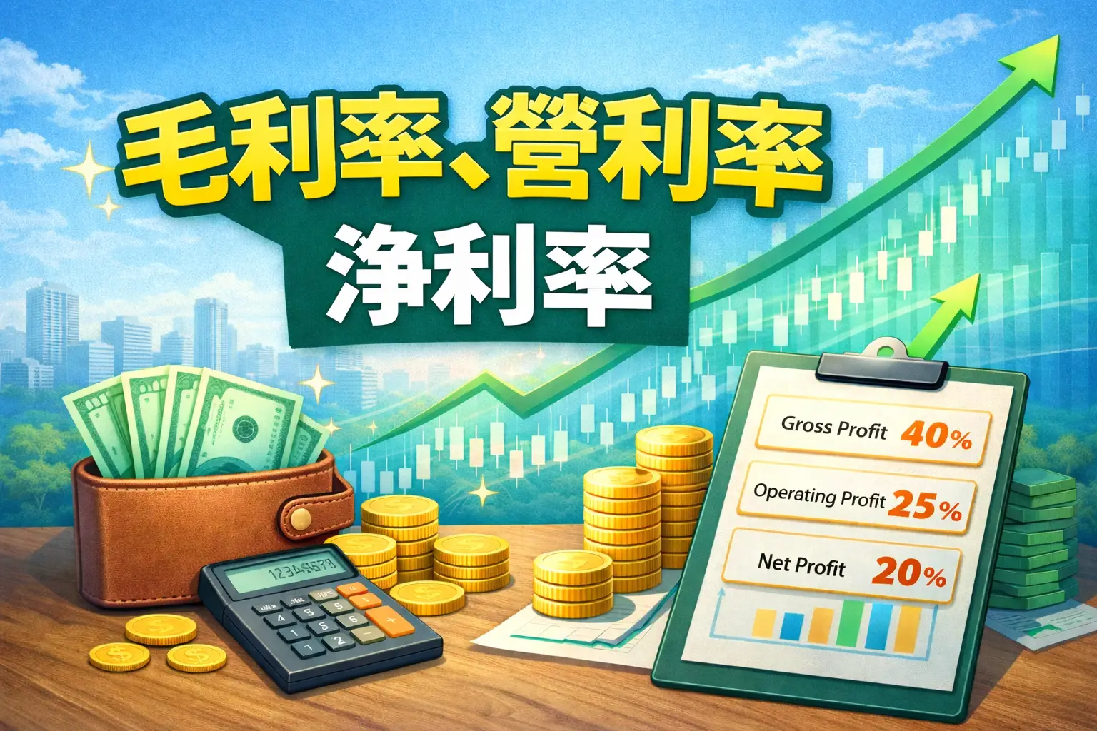 毛利率、營利率、淨利率是什麼